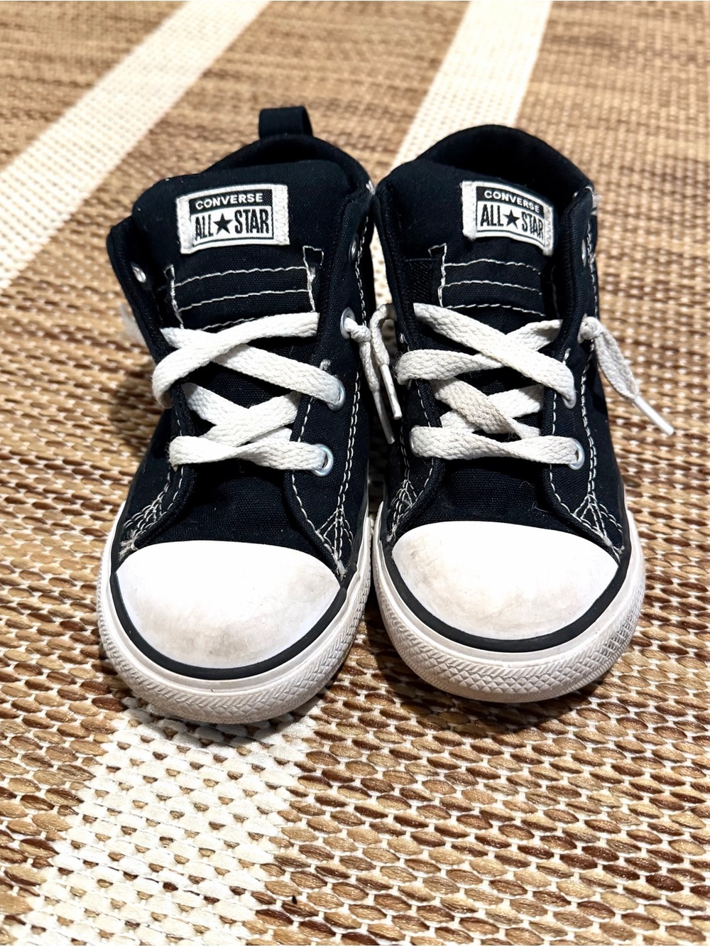 Converse Kids Black and White High-Top Sneakers